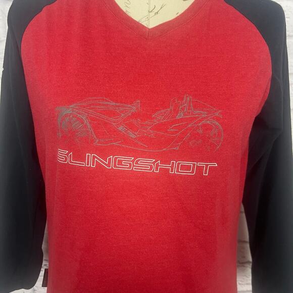Slingshot 3/4 Sleeve Women T-Shirt Size Medium - Picture 2 of 9